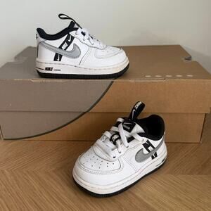 Nike Air Force 1 Low Black/White Toddler Sneakers - SZ 5 C